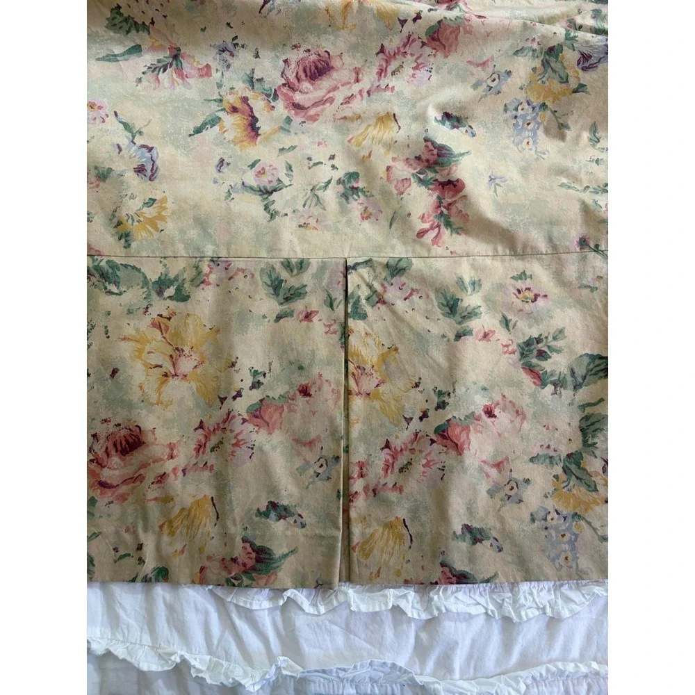 Ralph Lauren Francesca Twin Bed Topper Custom Floral Cottage Vintage Bedding